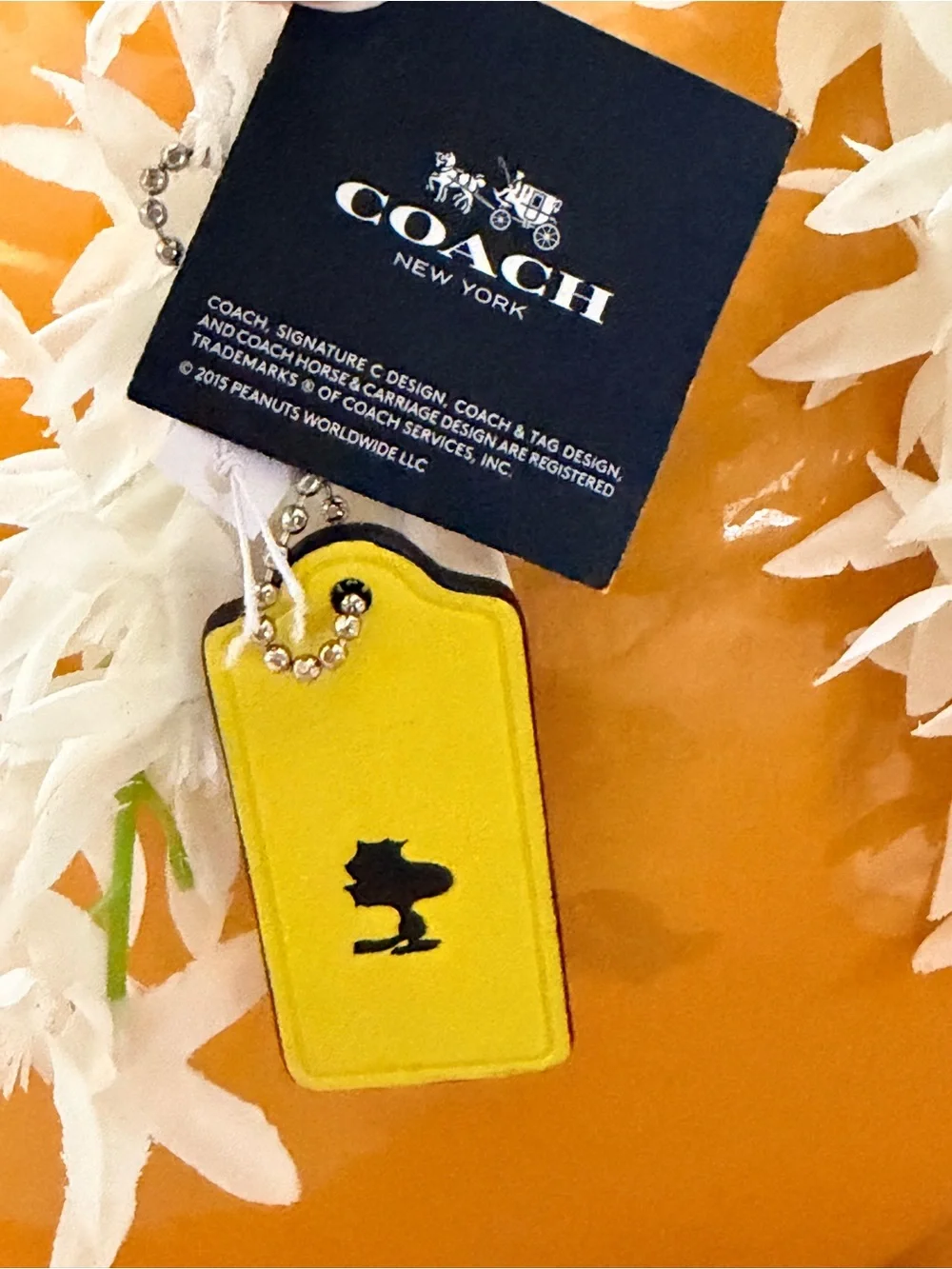 COACH X Peanut Snoopy Woodstock Hangtag